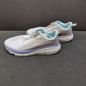 RBX Cream and Light Blue Athletic Shoes